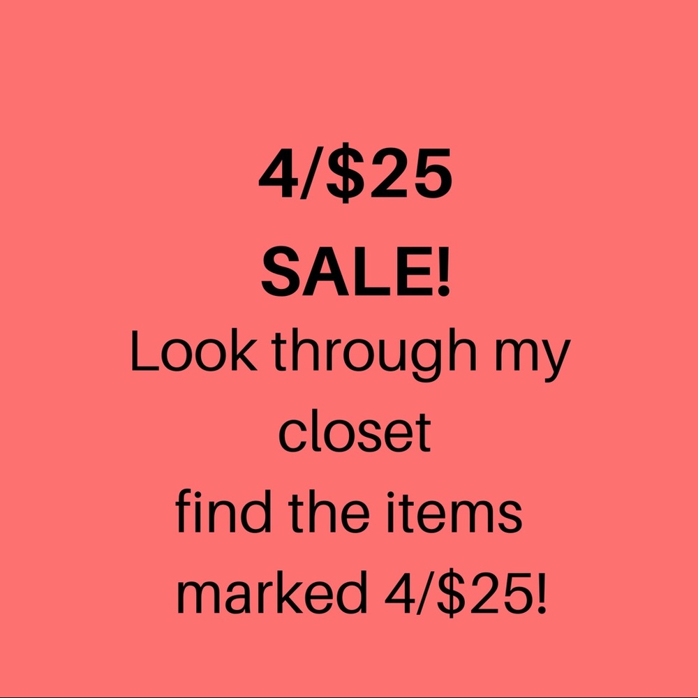 4/$25 sale! - Picture 1 of 1